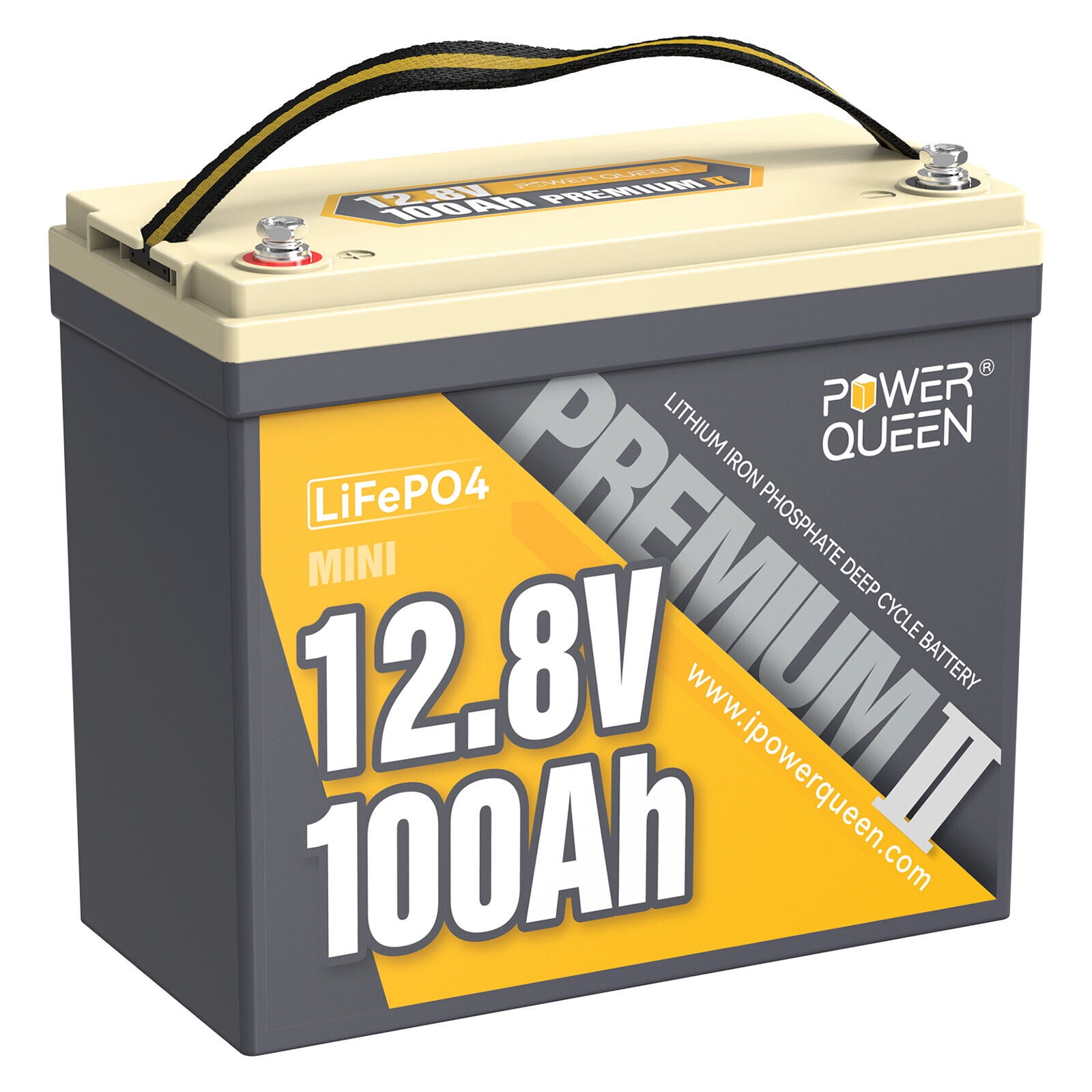  FEENCE 12V 100Ah Mini Bluetooth LIFEPO4 Battery