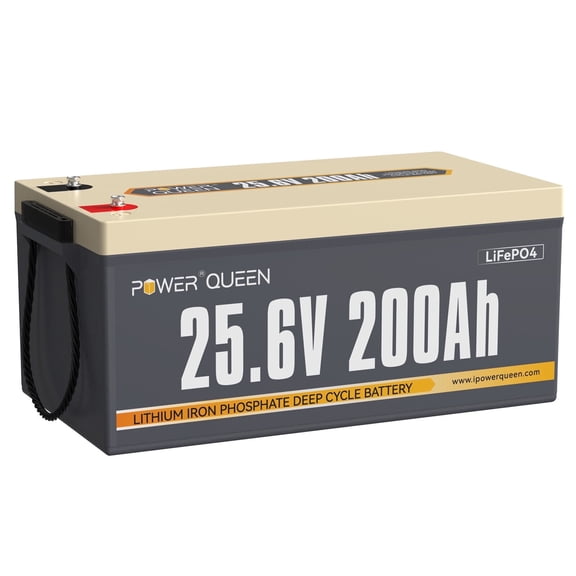 Power Queen Lithium Iron Phosphate 24V 200Ah 5120Wh Energy LiFePO4 Battery Deep Cycle For Solar Off grid
