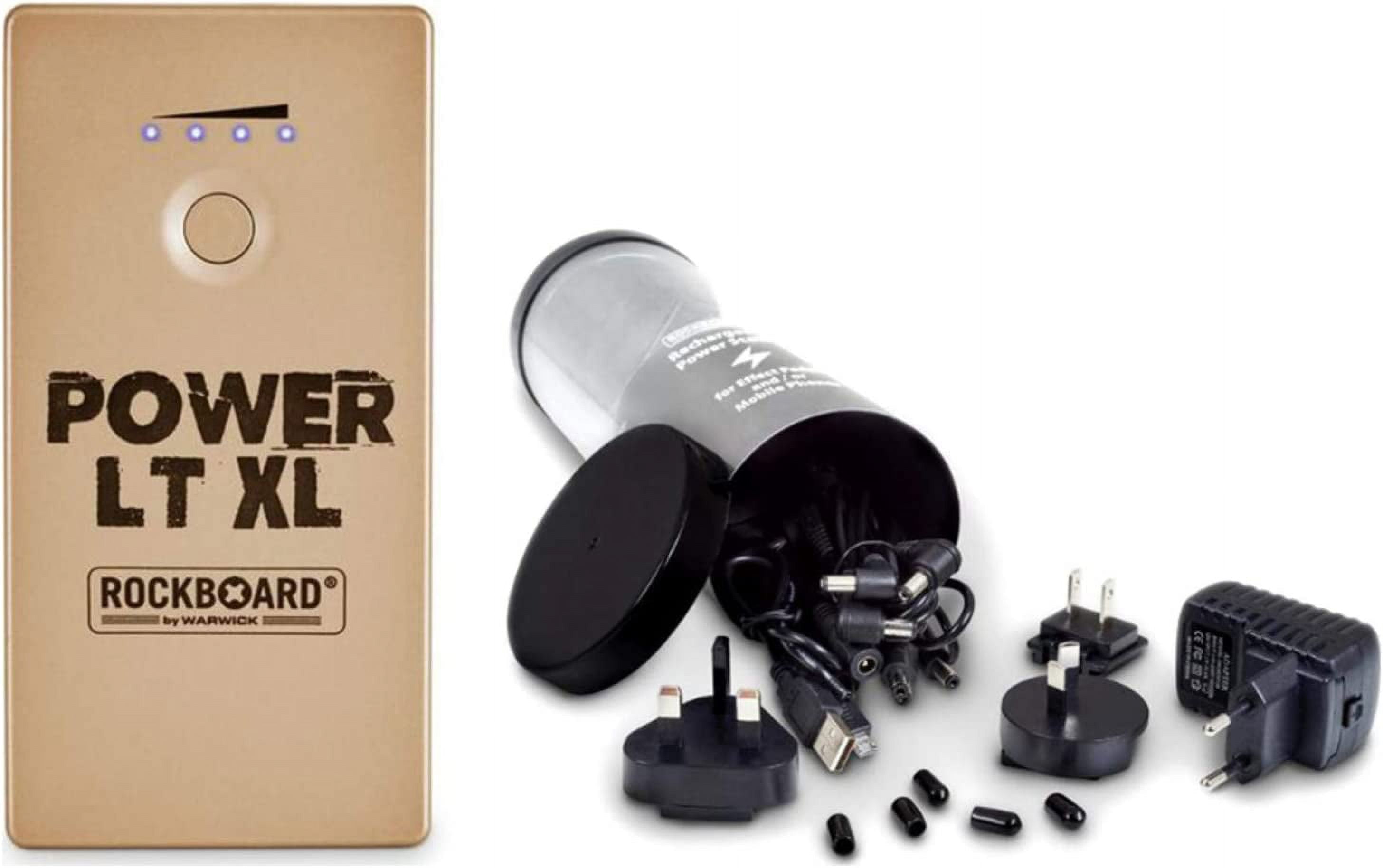 Power RBO LT XL Rechargeable Power Supply for Guitar Effects (Gold