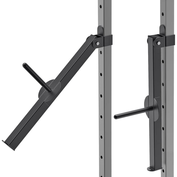 Power Rack Attachment for 5/8" & 1" Holes - Heavy Duty Home Gym Equipment for 2x2 or 3x3 Squat Rack, Adjustable and Easy to Install