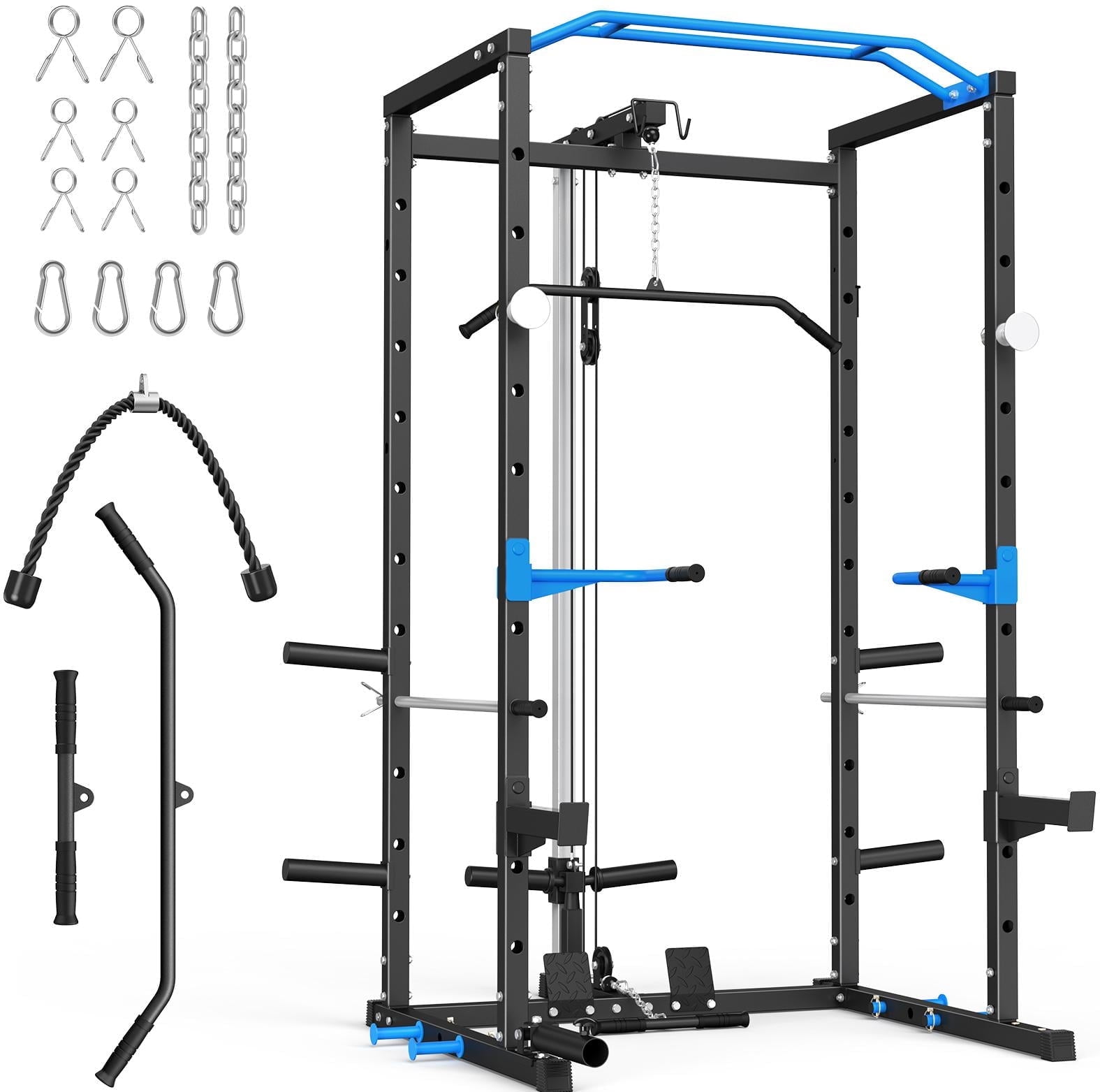 Dip Bar Sunny Health Fitness Power Rack Cage Attachment