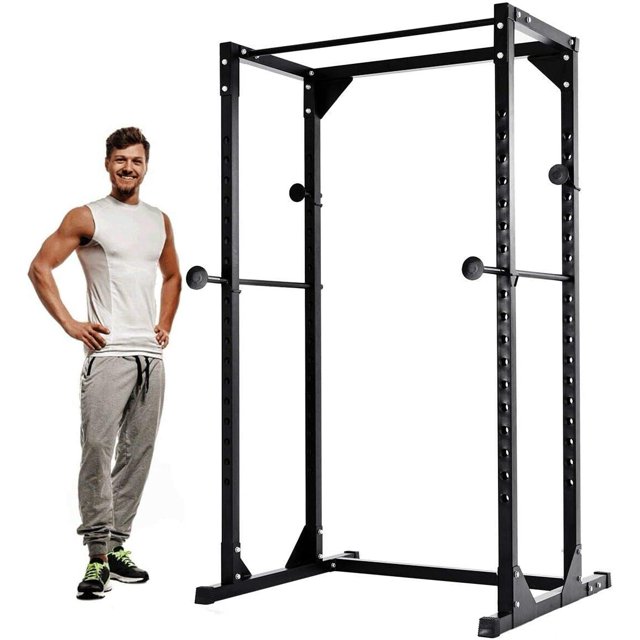 Power Rack Heavy Duty Adjustable Power Cage MultiFunction Fitness
