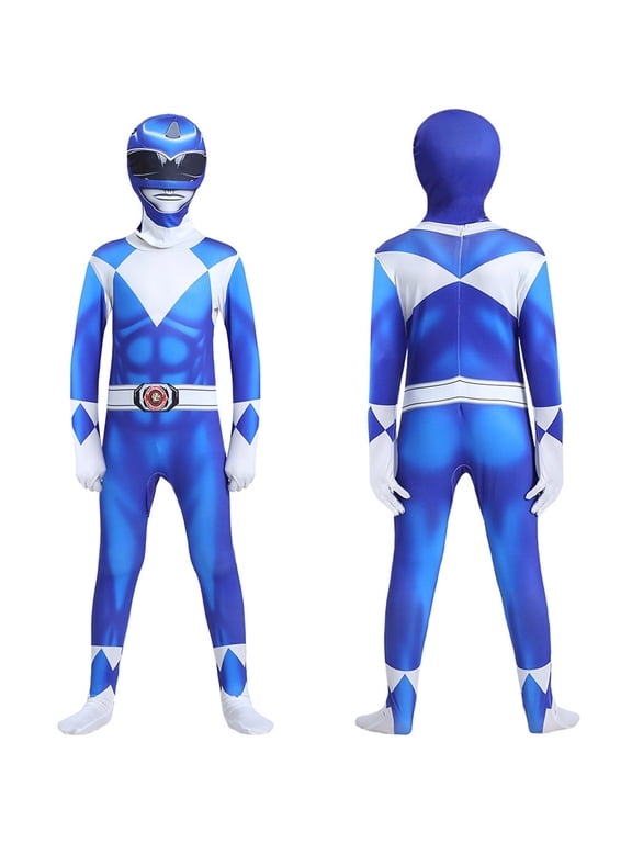Power Ran gers Cosplay Costumes for Kids Jumpsuit Fancy Dress up costume party Playsuit