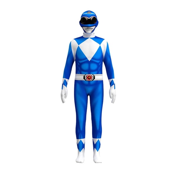 Power Ran gers Cosplay Costumes for Kids Jumpsuit Fancy Dress up costume party Playsuit