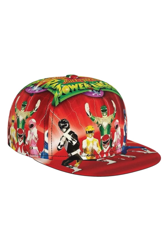 Power Rang-ers Brim Bill Baseball Cap Adjustable Snapback Hat Hip Hop Dad Caps Men Women