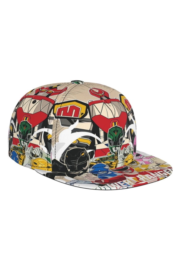 Power Rang-ers Brim Bill Baseball Cap Adjustable Snapback Hat Hip Hop Dad Caps Men Women