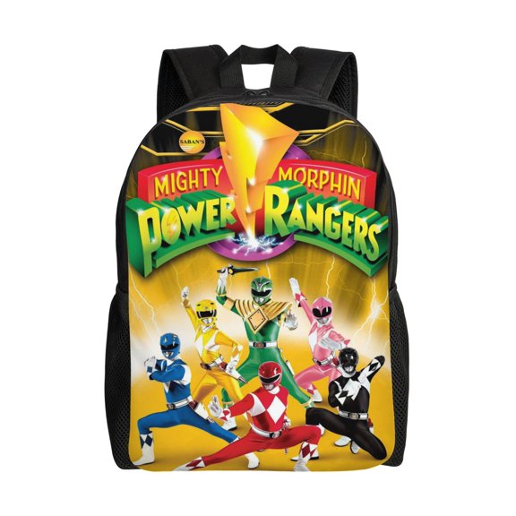 Power Rang-ers Lightweight Backpack Laptop Shoulders Bag Bookbag Daypack Travel Women Men