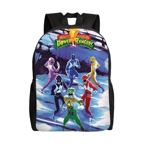 Power Rang-ers Lightweight Backpack Laptop Shoulders Bag Bookbag Daypack Travel Women Men