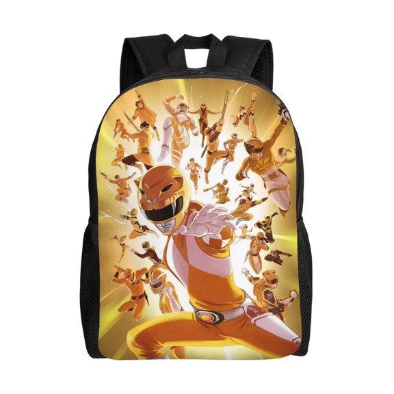 Power Rang-ers Lightweight Backpack Laptop Shoulders Bag Bookbag Daypack Travel Women Men