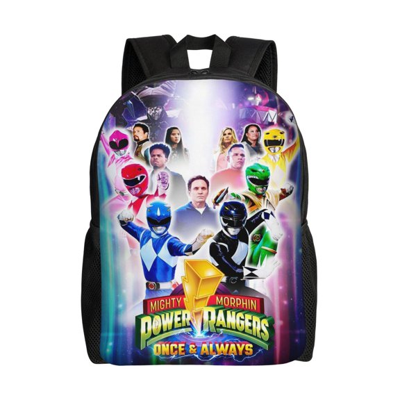 Power Rang-ers Lightweight Backpack Laptop Shoulders Bag Bookbag Daypack Travel Women Men