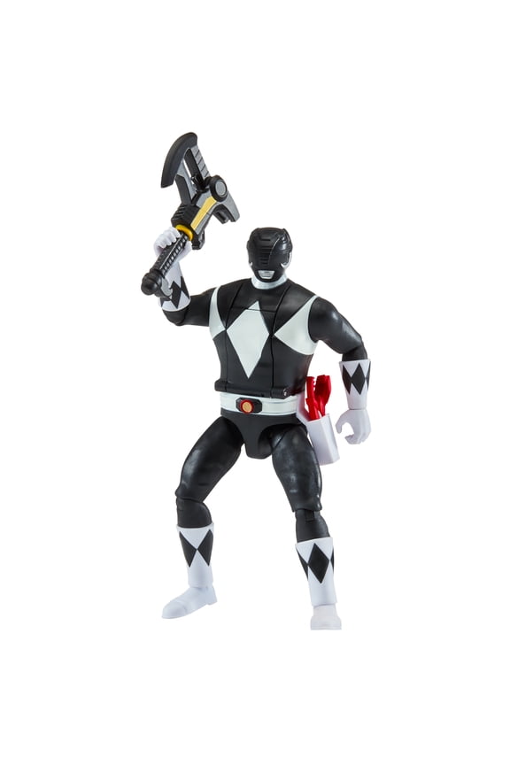 Mighty Morphin Power Rangers: Re-Ignition - Auto-Morphin Black Ranger Action Figure for kids 4+ by Playmates Toys