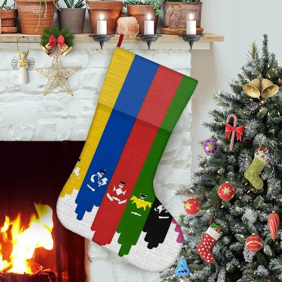 Power Ranger Themed Christmas Socks