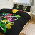 thumbnail image 1 of Power Rangers 3 Pieces Bedding Set 3D Printed Lightweight Bed Quilt Set Comforter Cover Set for Girls Kids Teens, 1 Quilt Cover 2 Pillowcases 102"x90", 1 of 8