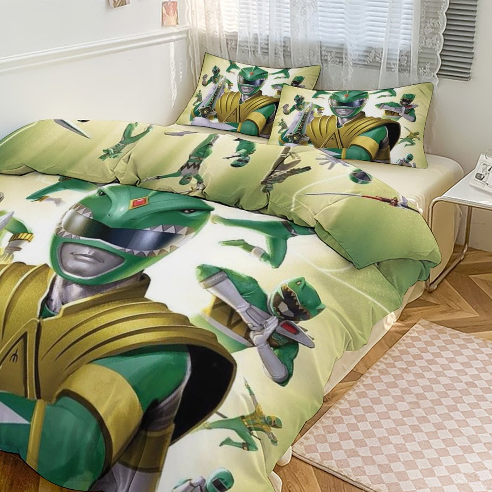 Power Rangers 3 Pieces Bedding Set 3D Printed Lightweight Bed Quilt Set ...