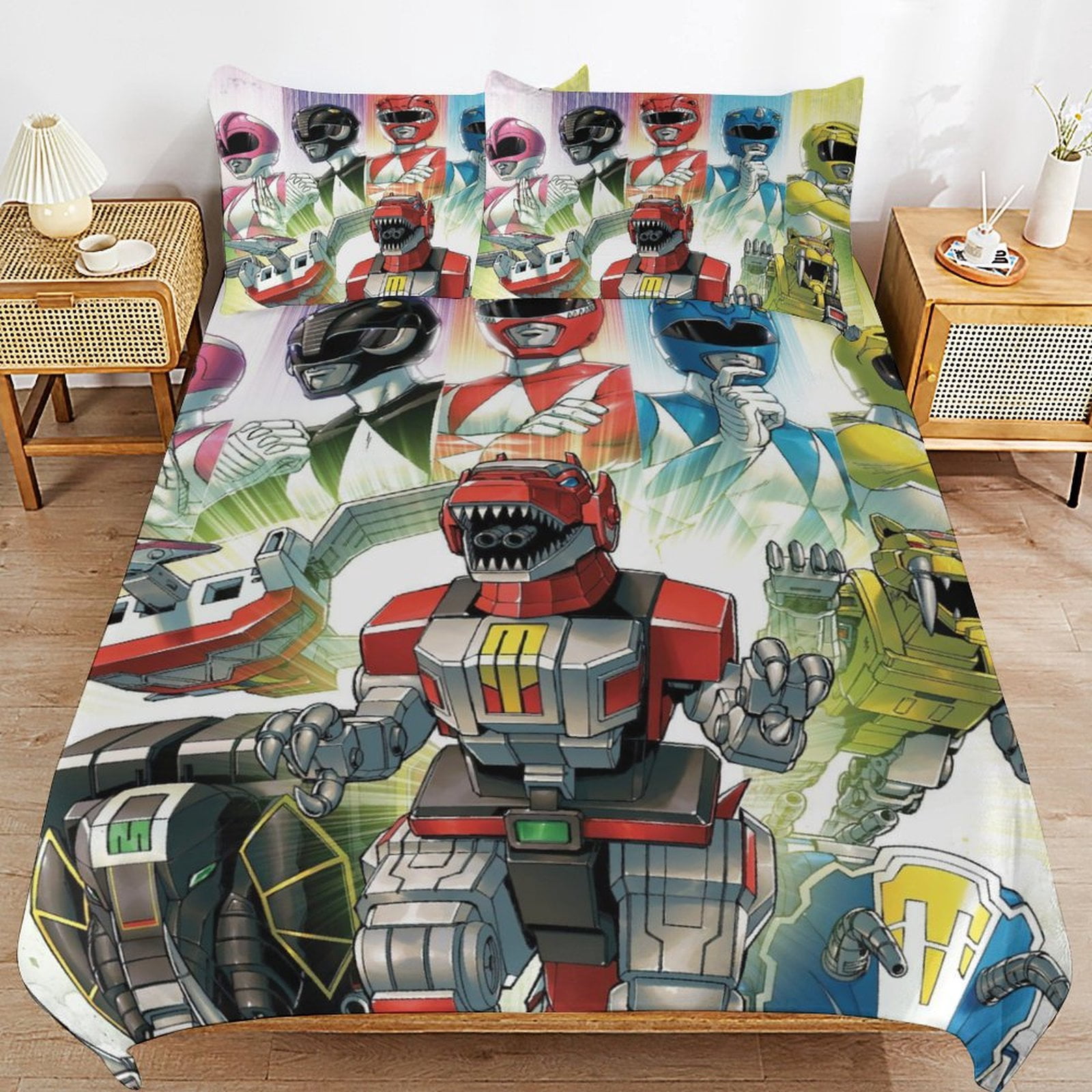 Power Ranger Bedroom Rug Power Rangers 3-piece Bedding Set Full Size,Kids Bedding Include 1 ...