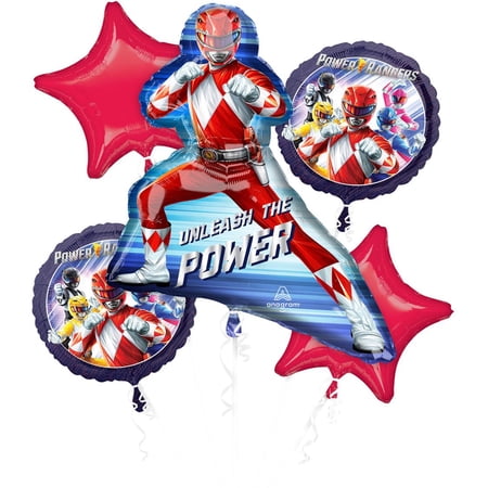 Power Rangers 5 pc Foil Balloon Bouquet