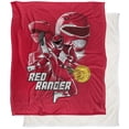 thumbnail image 1 of Power Rangers, 50"x60", Red Ranger Silky Touch Sherpa Back Super Soft Throw Blanket, 1 of 1