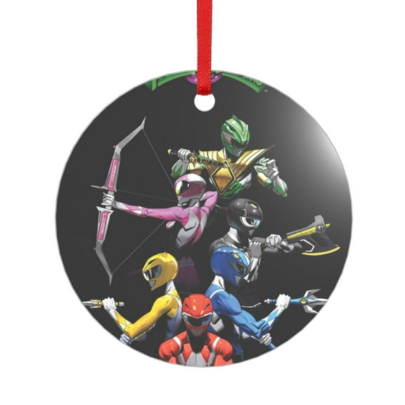 Power Rangers Acrylic Shaped Pendant Xmas Ornaments Christmas Tree Hanging Ornaments Decorations Souvenirs Gift For Home Office Car