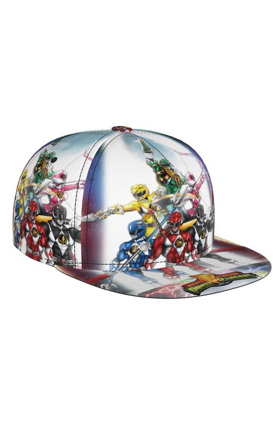 Power Rangers Adjustable Brim Bill Baseball Cap Adjustable Snapback Hat Hip Hop Cap Dad Hat Men Women