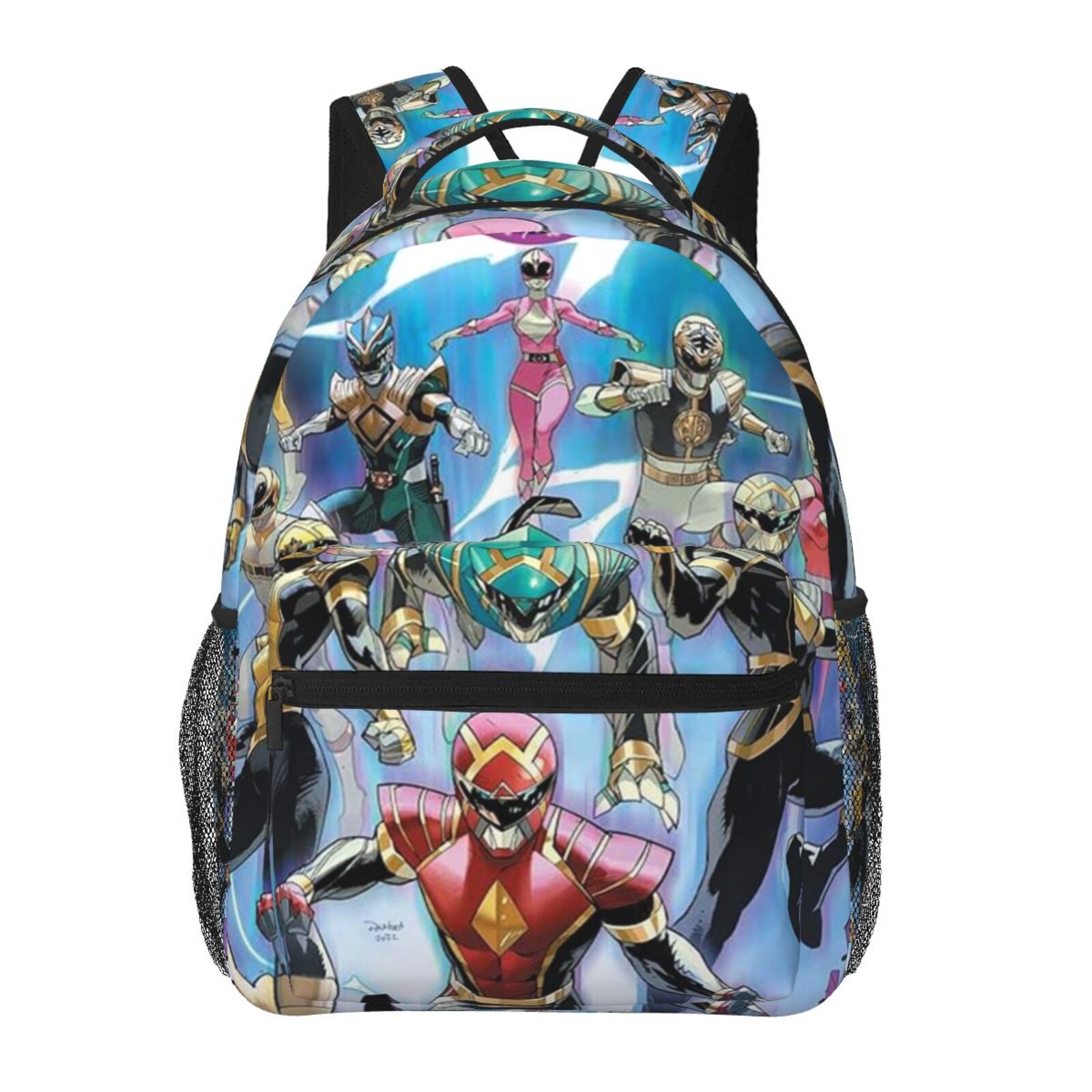 Power Rangers Adjustable Laptop Backpack School Student Book Bag ...