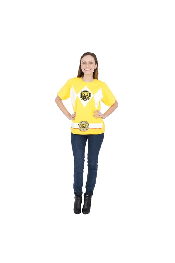 Yellow Ranger Costume T-Shirt, Adult