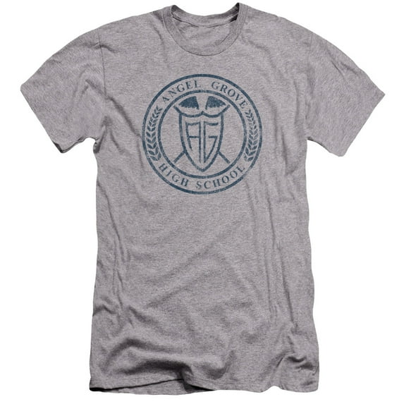 Power Rangers - Angel Grove Hs - Premium Slim Fit Short Sleeve Shirt - Medium