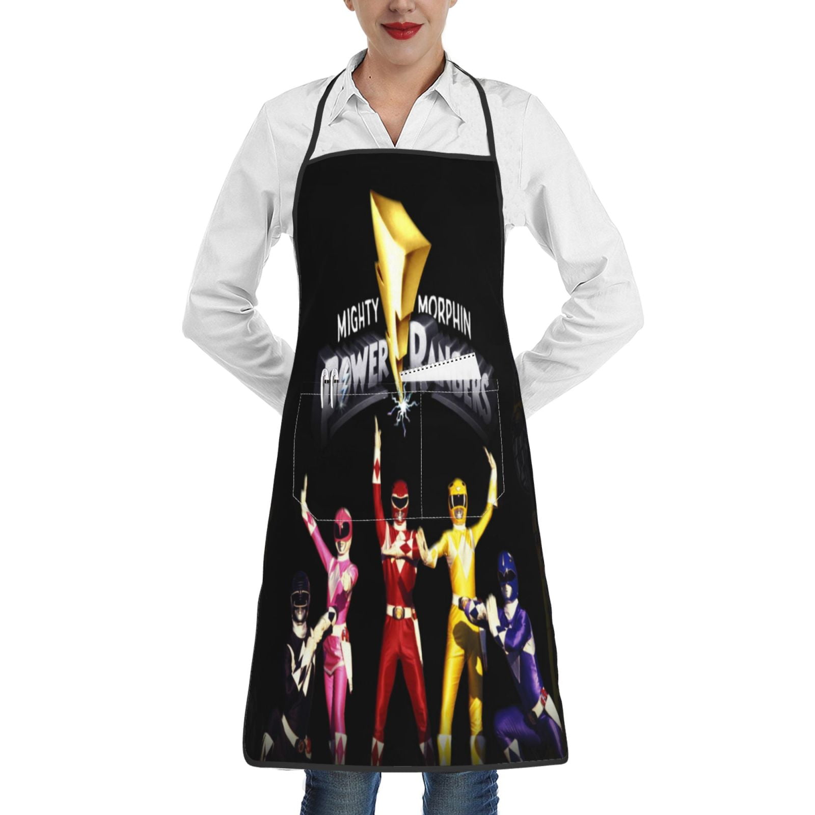 Power Rangers Aprons Waterproof Adjustable Aprons Bib Mothers Day Gifts ...