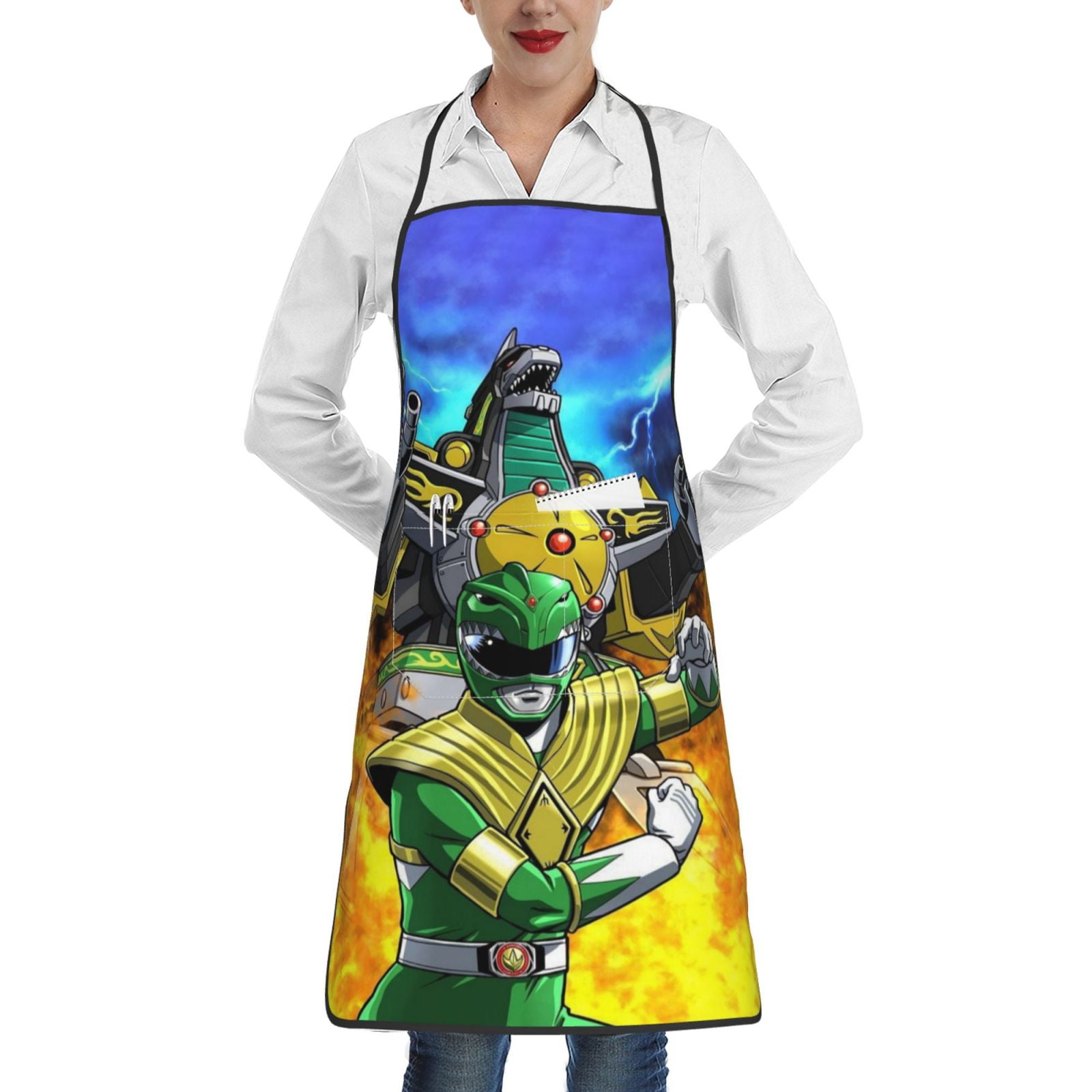Power Rangers Aprons Waterproof Adjustable Aprons Bib Mothers Day Gifts ...