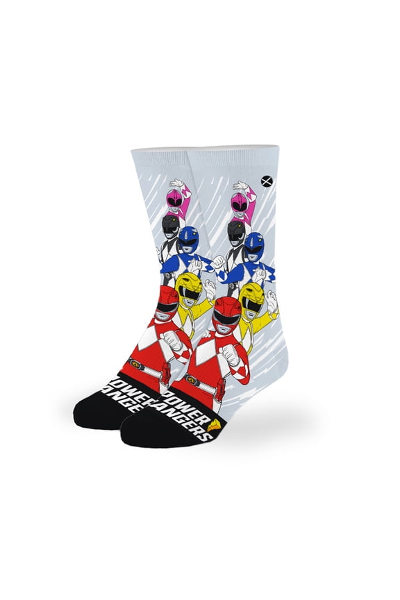 Power Rangers Assembled Novelty Crew Socks Officially Licensed Superhero Graphic Big Kids