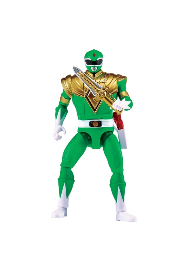 Mighty Morphin Power Rangers: Re-Ignition - Auto-Morphin Green Ranger Action Figure for kids 4+ by Playmates Toys