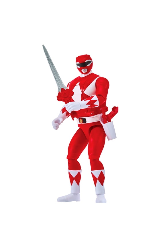 Mighty Morphin Power Rangers: Re-Ignition - Auto-Morphin Red Ranger Action Figure for kids 4+ by Playmates Toys
