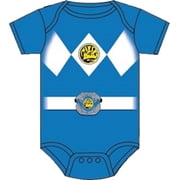 Mighty Fine Power Rangers Blue Ranger Romper Costume for Baby Boys, 12-18 Months, Halloween