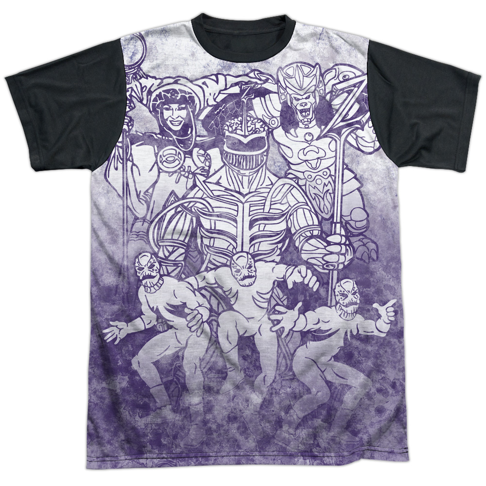 Power Rangers Baddies Sub Unisex Adult Halloween Costume Sublimated T 