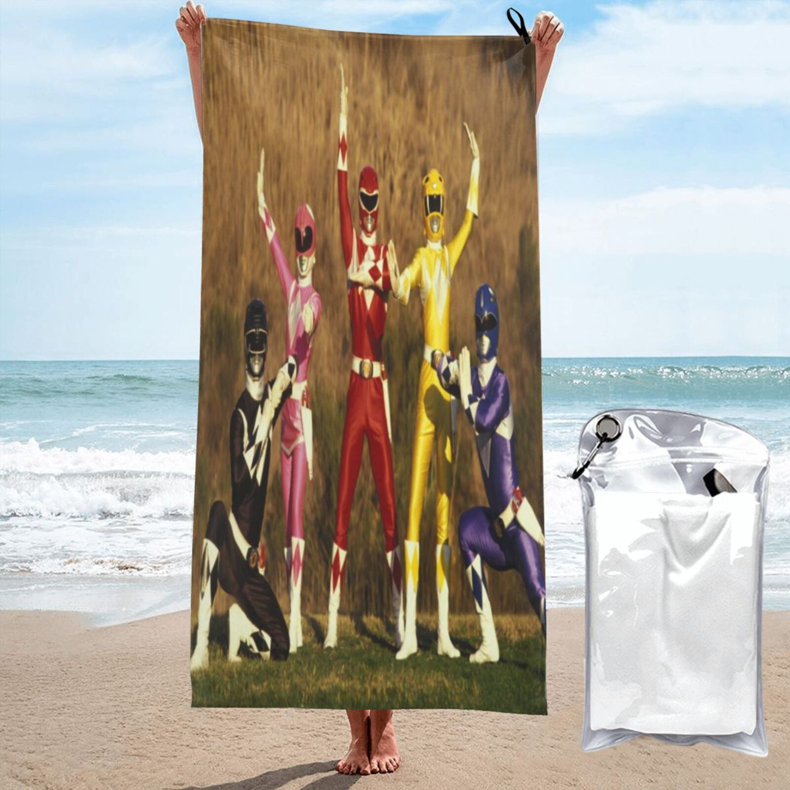 Vintage Mighty Morphin Power Rangers Beach Towel 1994 Jay Franco Made