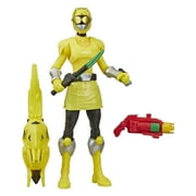 Power Rangers: Beast Morphers Beast-X Yellow Ranger Kids Toy Action Figure Set for Boys and Girls, 4 Pieces