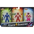 thumbnail image 1 of Power Rangers Beast Morphers Dino Thunder Blue Ranger, Mighty Morphin Red Ranger & Dino Charge Pink Ranger Action Figure 3-Pack (No Packaging), 1 of 1