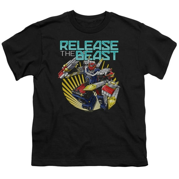 Power Rangers - Beast Release - Youth Short Sleeve Shirt - Medium