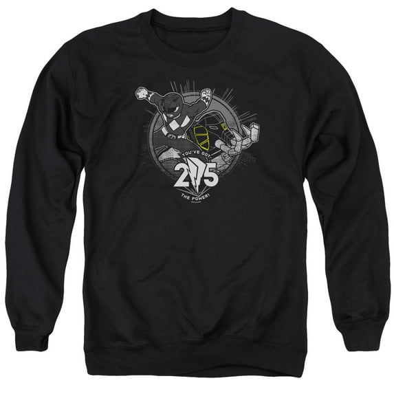 Power Rangers - Black 25 - Crewneck Sweatshirt - Large