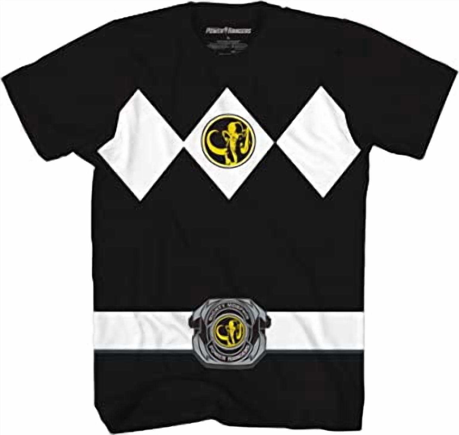 Power Rangers Black Costume T-Shirt - Walmart.com