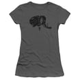 thumbnail image 1 of Power Rangers Black Junior Women's T-Shirt Sheer Charcoal, 1 of 1