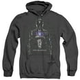 thumbnail image 1 of Power Rangers Black Ranger Adult Heather Hoodie Sweatshirt Black, 1 of 1