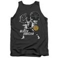 thumbnail image 1 of Power Rangers Black Ranger Adult Tank Top Charcoal, 1 of 1