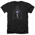 thumbnail image 1 of Power Rangers - Black Ranger - Heather Short Sleeve Shirt - Large, 1 of 2