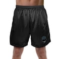 thumbnail image 1 of Power Rangers Black Ranger Helmet Mens Lined Mesh Shorts, Black, Medium, 1 of 6