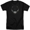 thumbnail image 1 of Power Rangers Black Ranger Mask Adult Tall T-Shirt 18/1 T-Shirt Black, 1 of 1