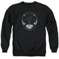 thumbnail image 1 of Power Rangers - Black Ranger Mask - Crewneck Sweatshirt - Small, 1 of 2