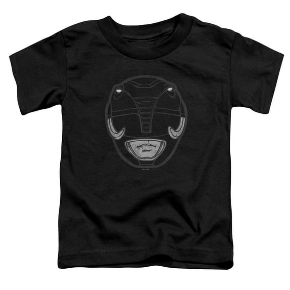 Power Rangers - Black Ranger Mask - Toddler Short Sleeve Shirt - 3T