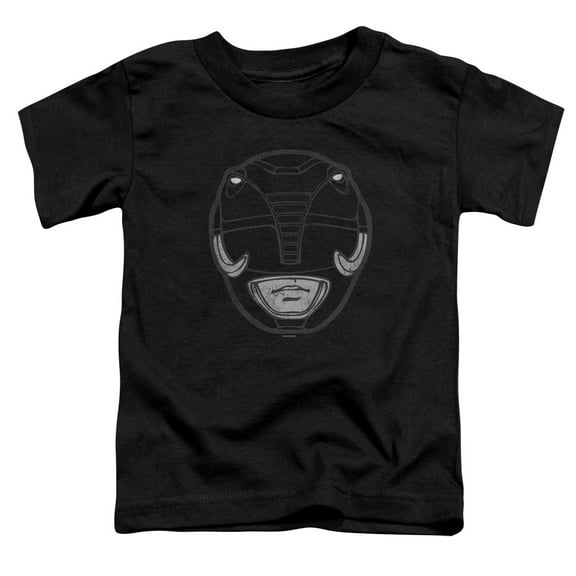 Power Rangers Black Ranger Mask Toddler T-Shirt Black
