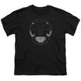thumbnail image 1 of Power Rangers - Black Ranger Mask - Youth Short Sleeve Shirt - Large, 1 of 2