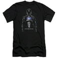 thumbnail image 1 of Power Rangers Black Ranger Premium Adult 30/1 T-Shirt Black, 1 of 1